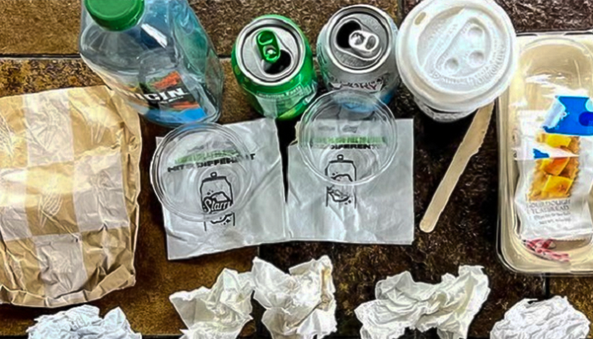 How much waste does a person create in a day?